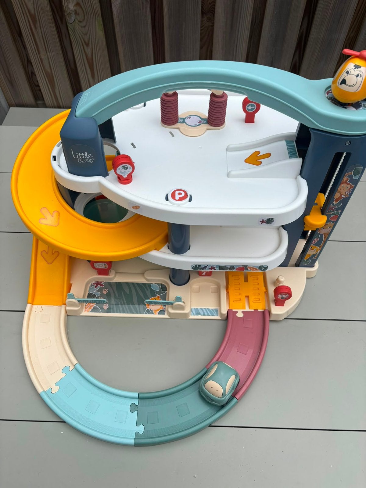 Smoby autogarage, Verzenden, Zo goed als nieuw, Handmatig, Overige merken