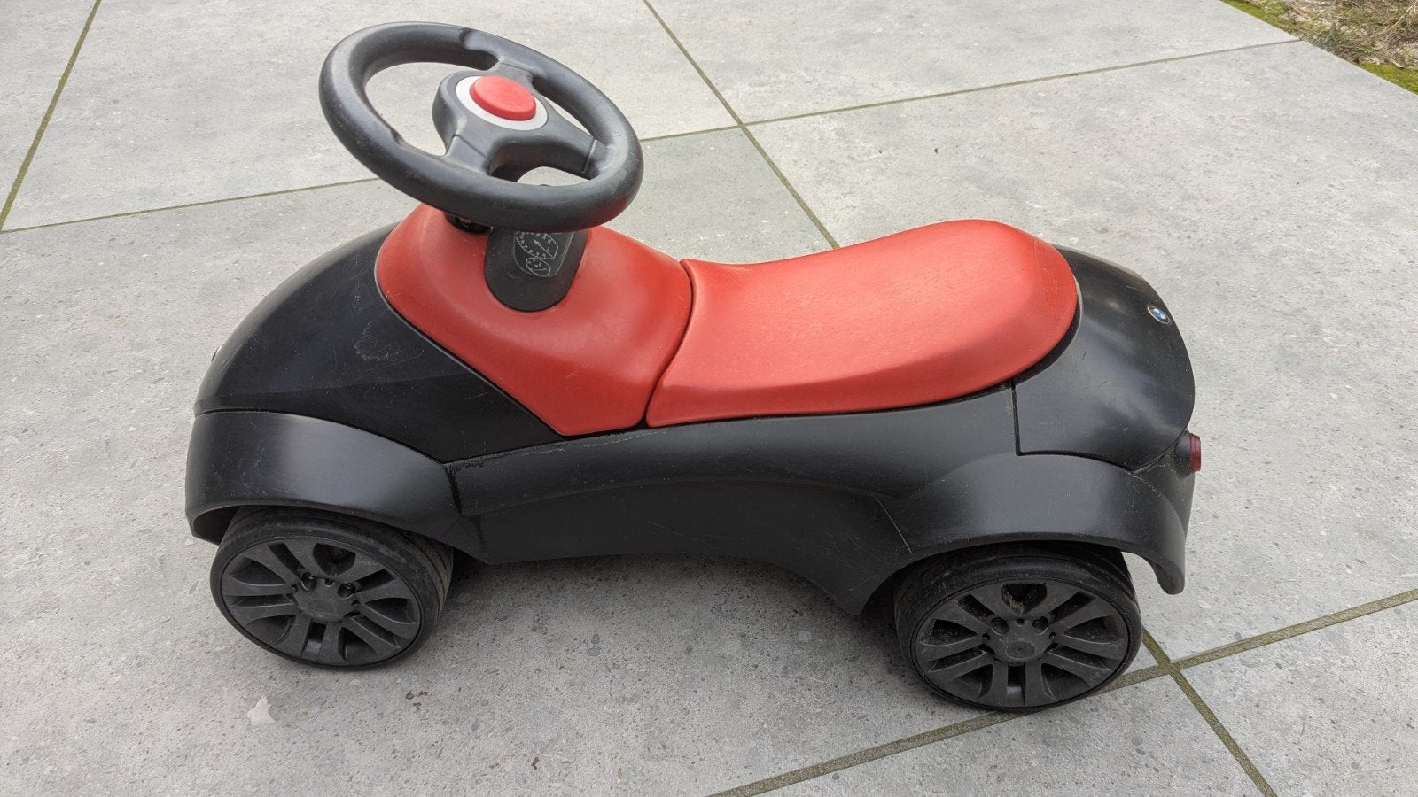 BMW Loopauto - Zwart met Rood Zitje, Ophalen, Gebruikt, Loopvoertuig