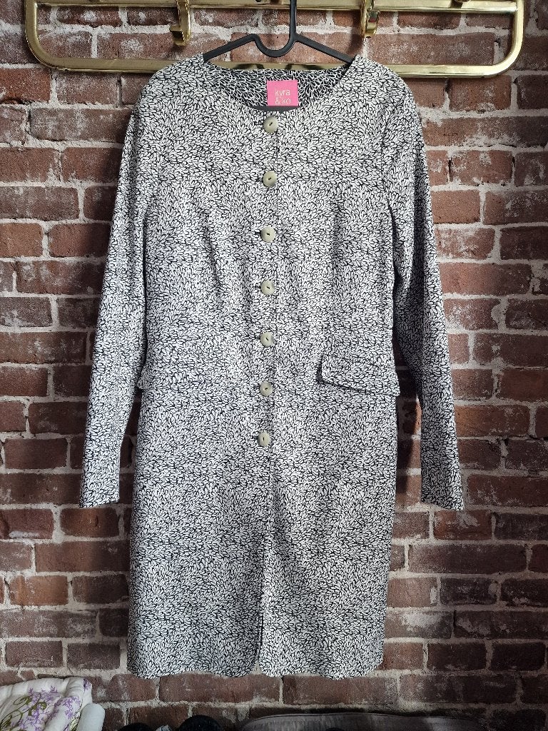 Kyra & Ko jurk maat 44 zwart wit print, Kleding | Dames, Jurken, Zwart, Maat 42/44 (L), Ophalen of Verzenden, Zo goed als nieuw