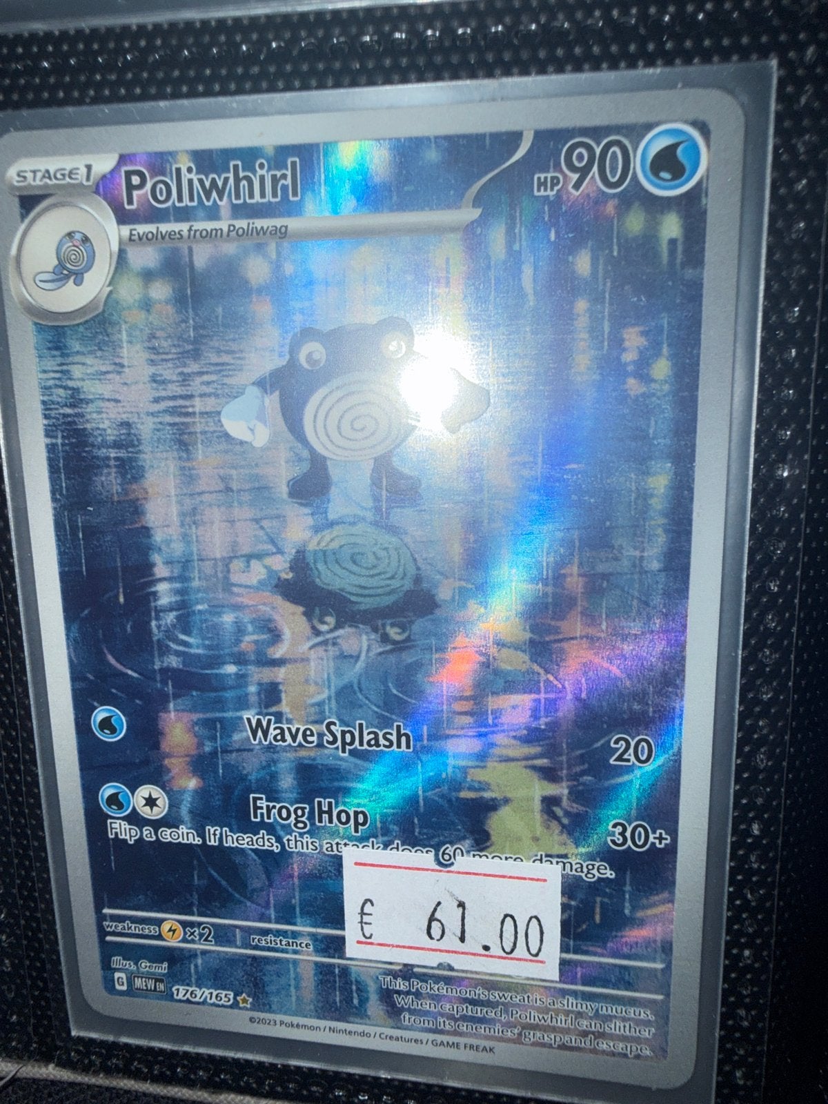 Poliwhirl 176/165 Pokémon Kaart - Zo Goed als Nieuw, Hobby en Vrije tijd, Ophalen of Verzenden, Zo goed als nieuw, Losse kaart