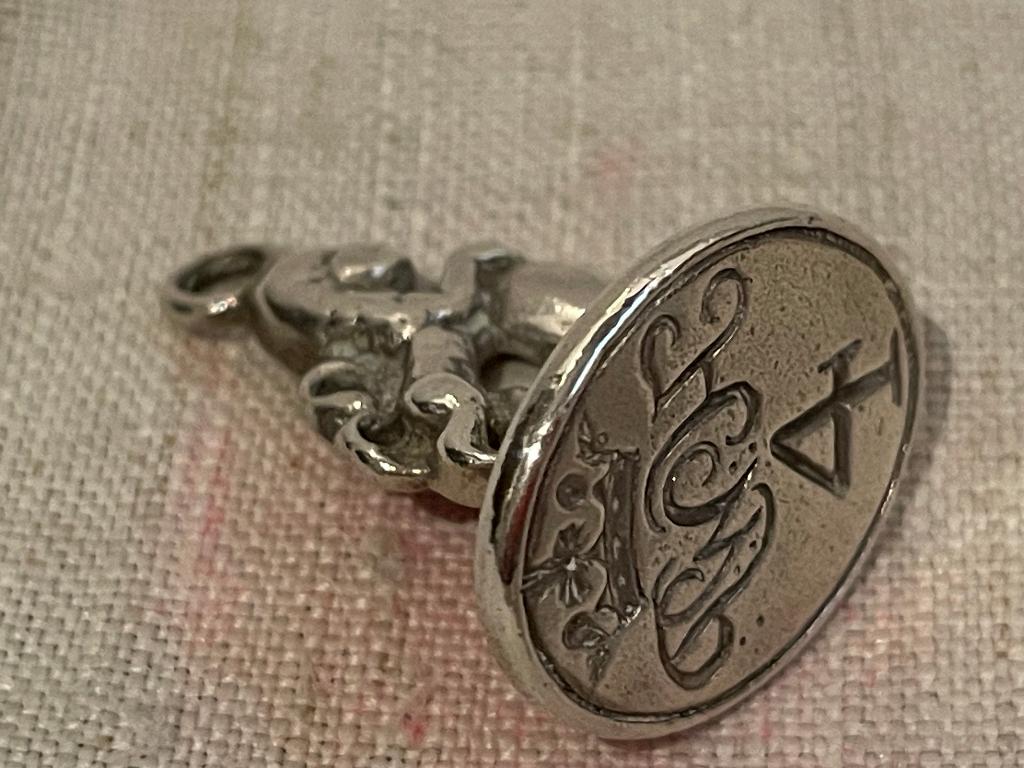 18de eeuw cachet signet lakstempel HWT, Ophalen of Verzenden, Zilver