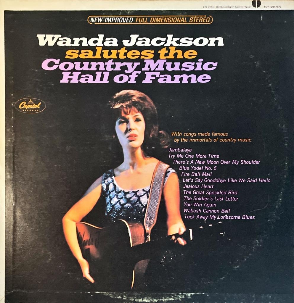 Wanda Jackson Salutes The Country Music Hall Of Fame, Inclusief binnenhoes, Ophalen of Verzenden, Gebruikt, 12 inch