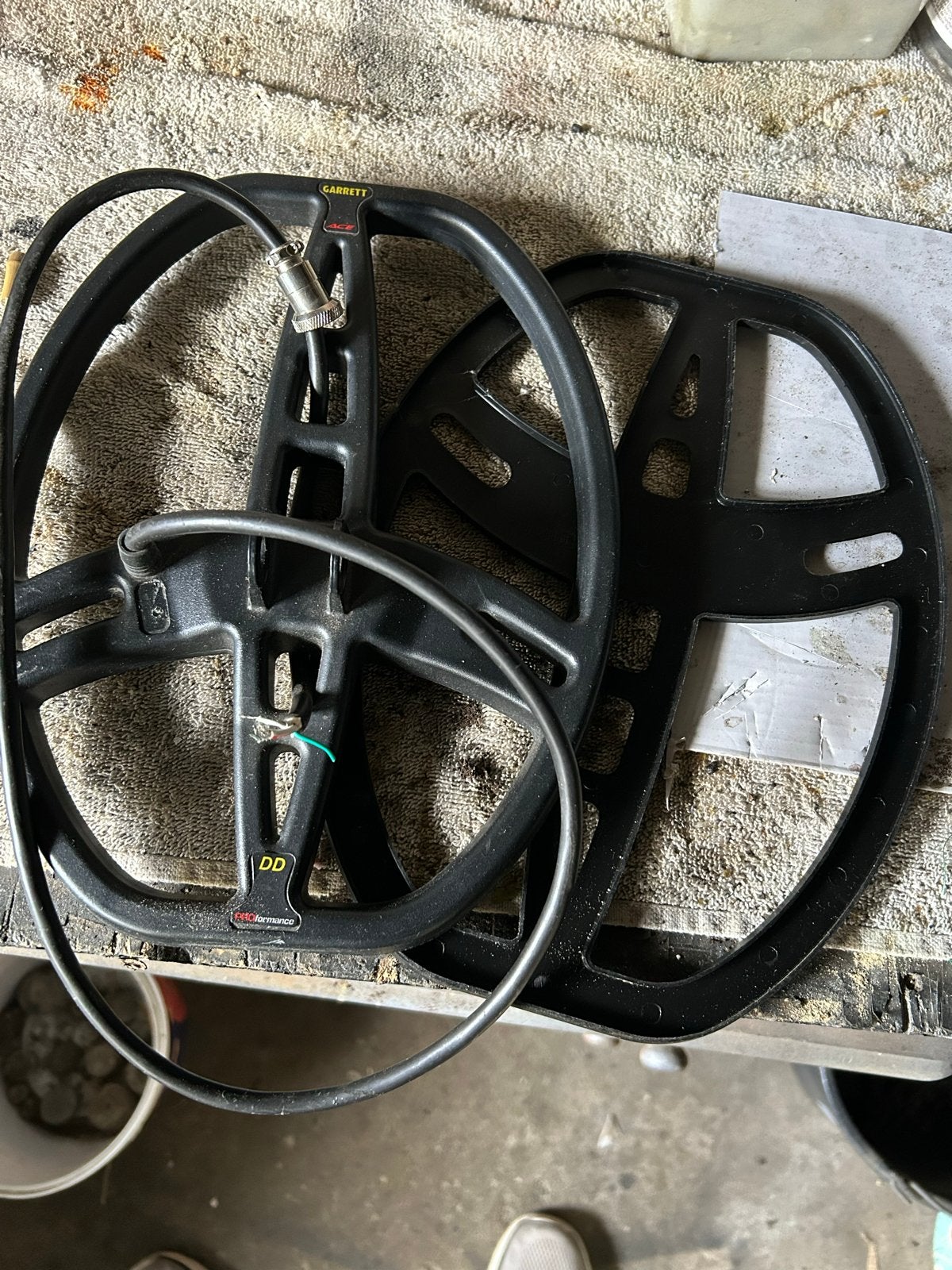 Garrett Metaaldetector Zoekspoel (DD), Hobby en Vrije tijd, Metaaldetectors, Ophalen, Garrett, Gebruikt, Meer dan 30 cm