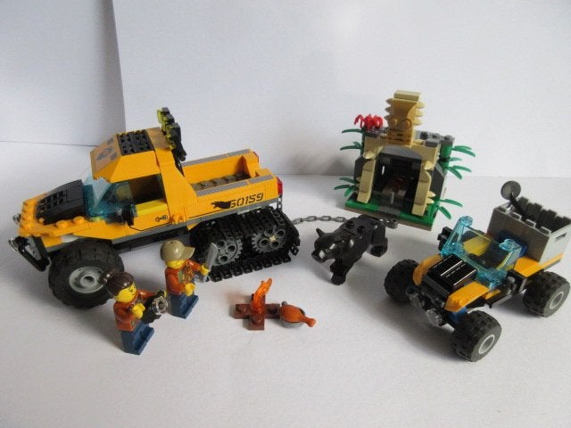 60159 City jungle Jungle missie halfrupsvoertuig +zw. panter, Kinderen en Baby's, City, Lego, Ophalen of Verzenden, Zo goed als nieuw