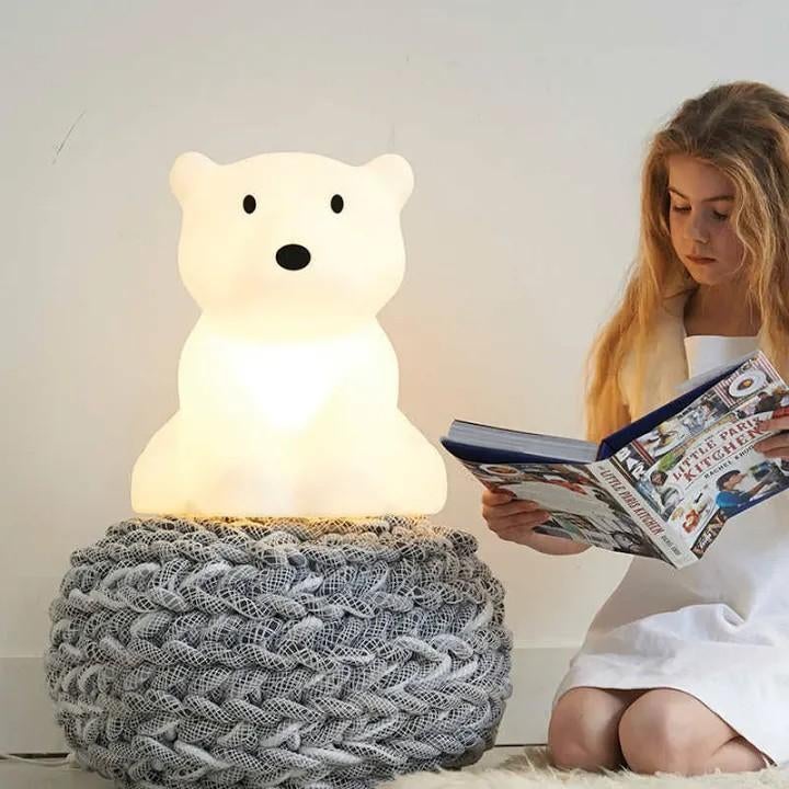 Nanuk Star Light IJsbeer dimbare Lamp 42 cm hoog kinderkamer, Ophalen of Verzenden, Zo goed als nieuw, Overige typen