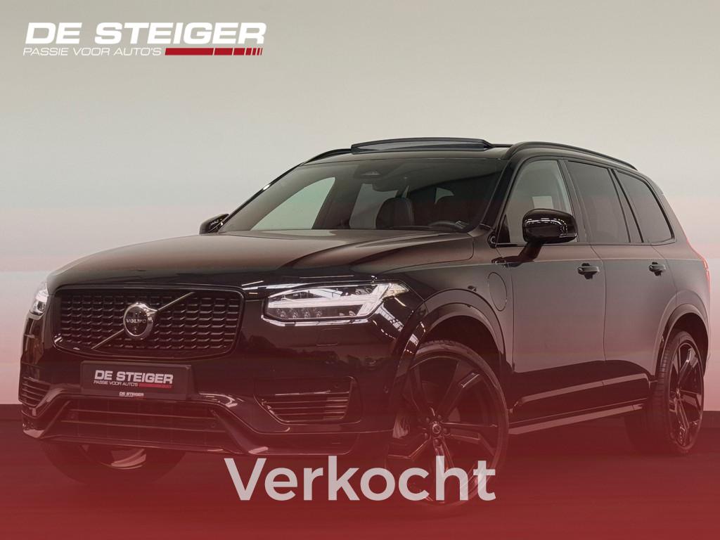 Volvo XC90 2.0 T8 Recharge AWD Ultimate Dark Pano B&W 360, Auto's, Gebruikt, 4 cilinders, 7 stoelen, Zwart