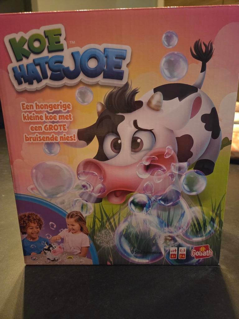Koe Hatsjoe: Een grappig spel voor jonge kinderen, Drie of vier spelers, Ophalen of Verzenden, Zo goed als nieuw, Goliath