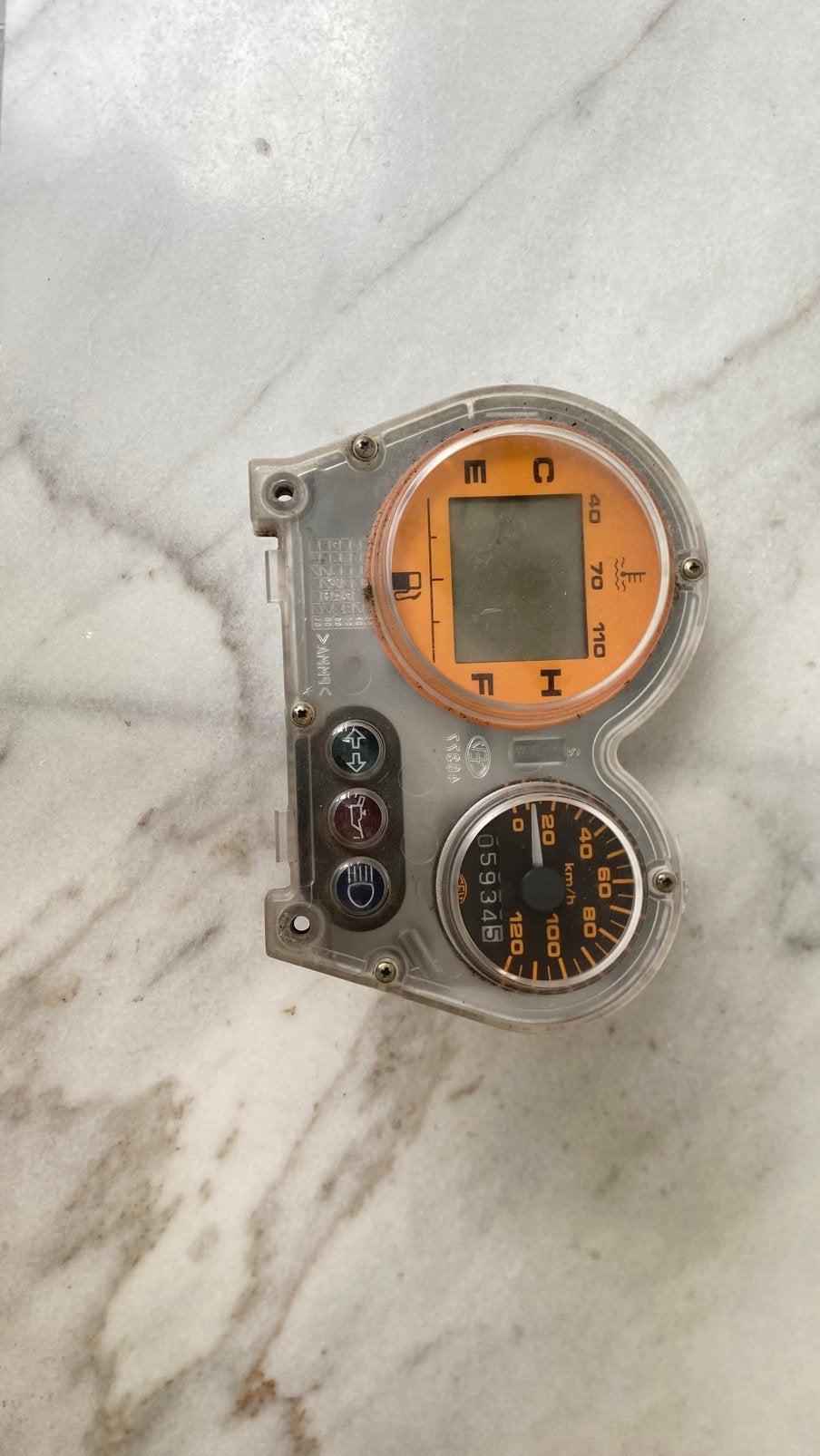 Snelheidsmeter / km teller/ cockpit Yamaha aerox, Fietsen en Brommers, Brommeronderdelen | Scooters, Ophalen of Verzenden, Zo goed als nieuw