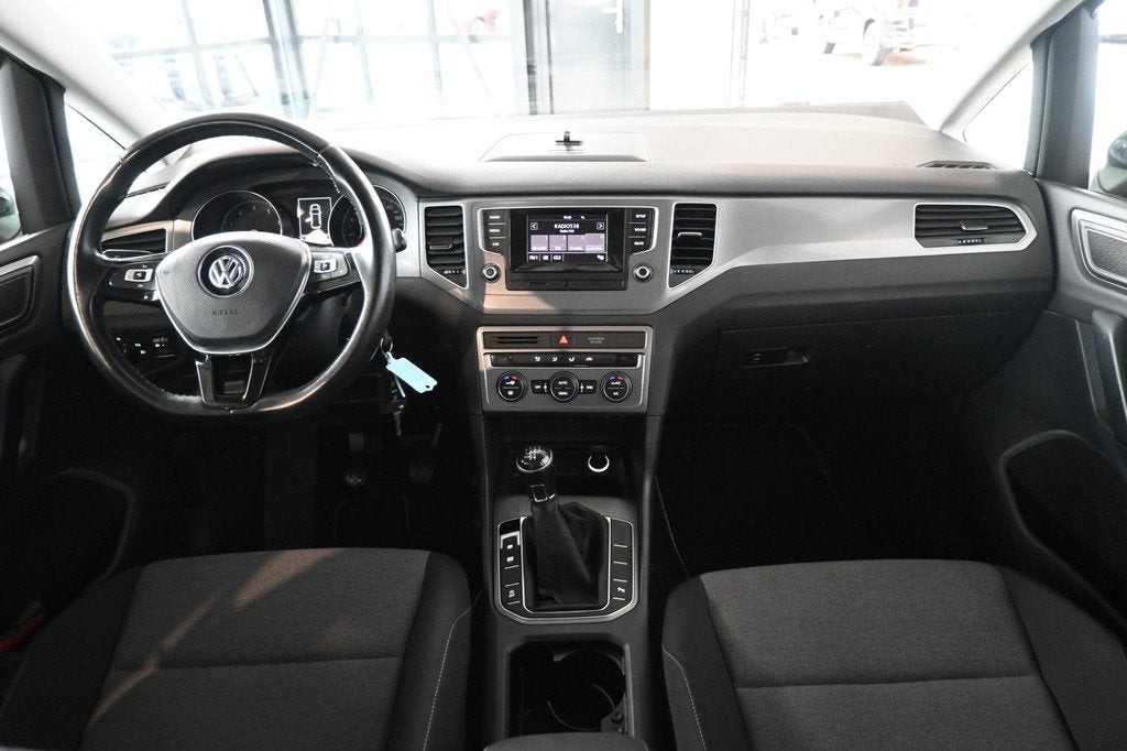 Volkswagen Golf Sportsvan 1.2 TSI Easyline Clima Cruise Cont, Auto's, Volkswagen, Gebruikt, 4 cilinders, Met garantie (alle), Zwart