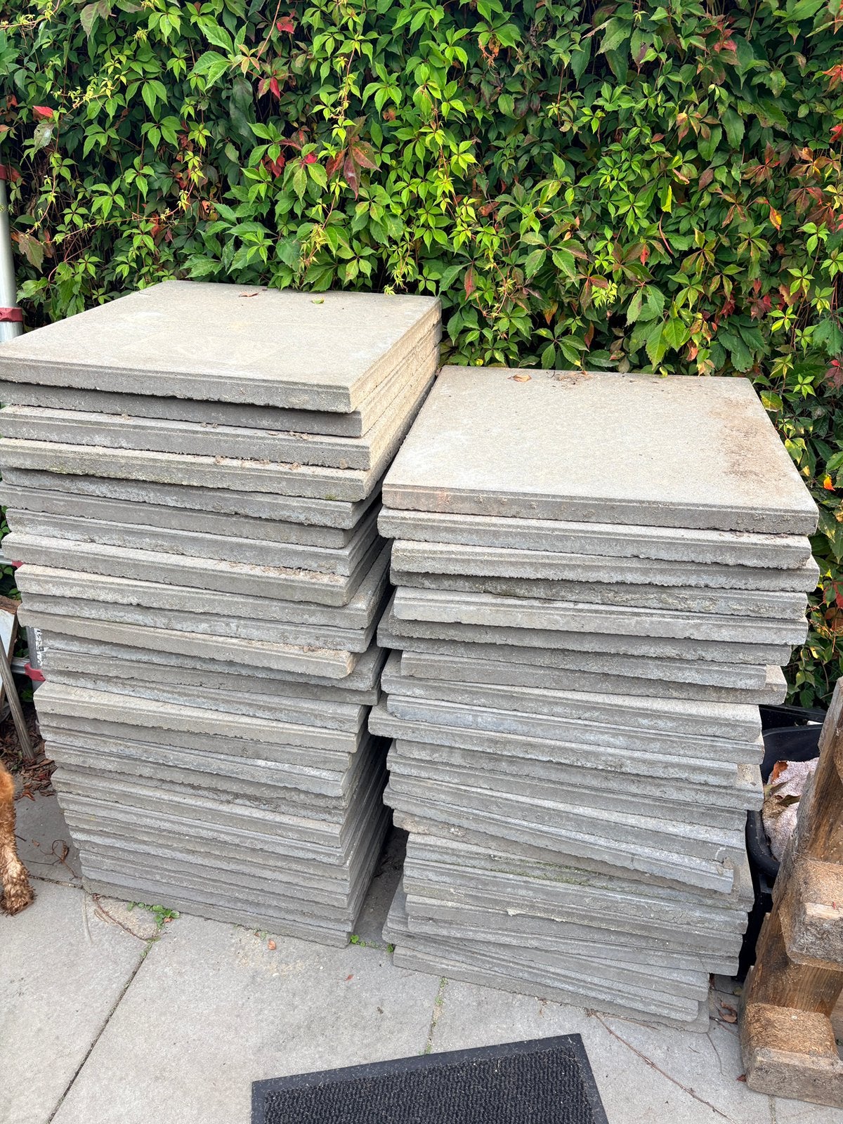 Buitentegels grijs 60cmx60cmx4cm, Doe-het-zelf en Verbouw, Ophalen, 60 cm of meer, Zo goed als nieuw, 10 m² of meer