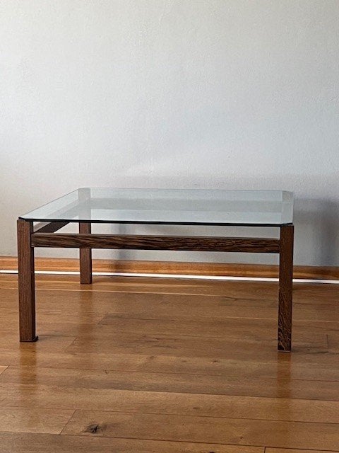 Kho Liang Ie Wengé  salontafel Liesbosch TZ41 for Spectrum, Ophalen, Gebruikt, 50 tot 100 cm, Vierkant
