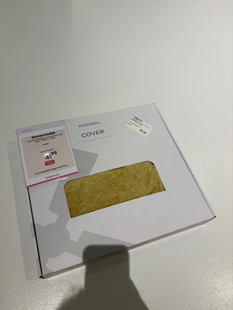 Kidsmill Soft Elegance Boxmatras Hoes Rond - Ø 90 cm - Maize, Ophalen of Verzenden, Nieuw, Rond