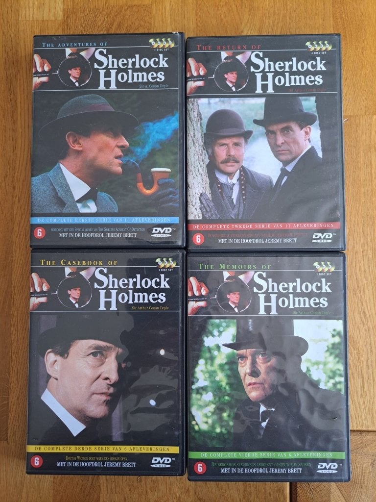 Sherlock Holmes - 4 boxen - 14 dvd's, Engels, Misdaad, Alle leeftijden, Nederlands