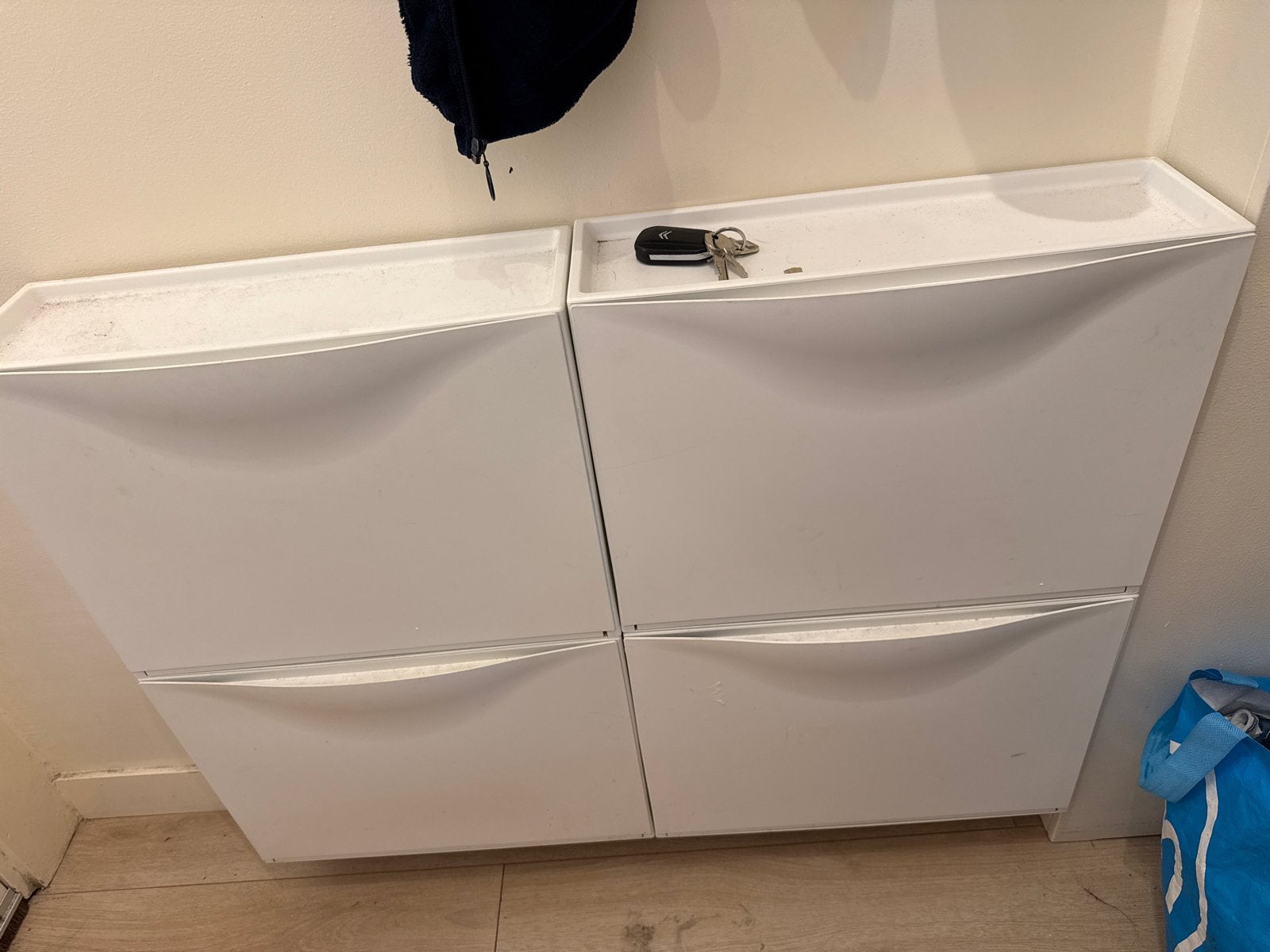 schoenenkast met 4 vakken van ikea, Ophalen, Gebruikt