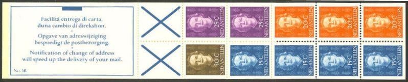 Nederlandse Antillen Postzegelboekje 3B links postfris 1979, Postzegels en Munten, Postzegels | Nederlandse Antillen en Aruba