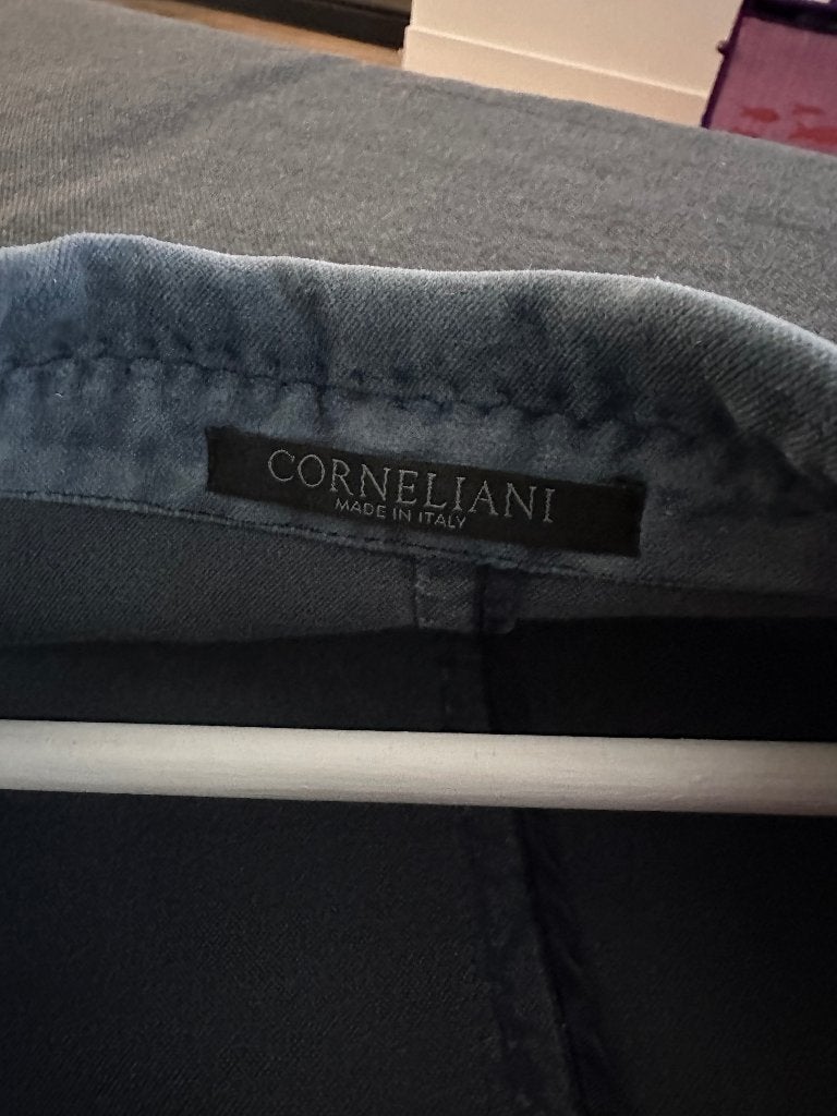 Prachtig Corneliani Velvet Colbert - Blauw - Maat 48, Ophalen, Corneliani, Zo goed als nieuw, Maat 48/50 (M)