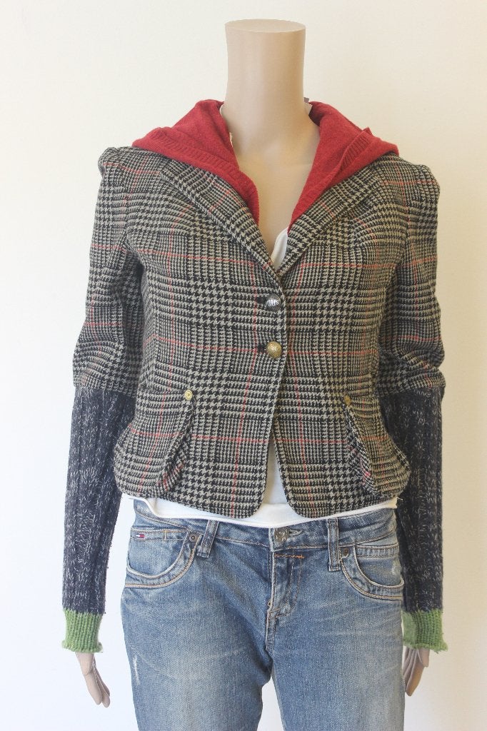 Pianura Studio geruit jasje maat 36, Kleding | Dames, ., Zwart, Pianura Studio, Ophalen of Verzenden