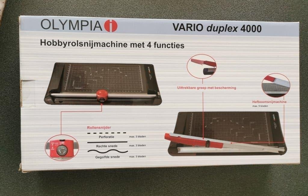 Olympia Vario Duplex    Snijmachine, Geschikt voor snijden, Gereedschap of Toebehoren, Ophalen of Verzenden, Zo goed als nieuw