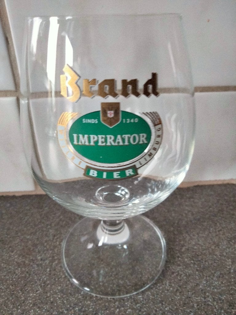 Brand bierglas, Verzamelen, Ophalen of Verzenden, Zo goed als nieuw, Bierglas