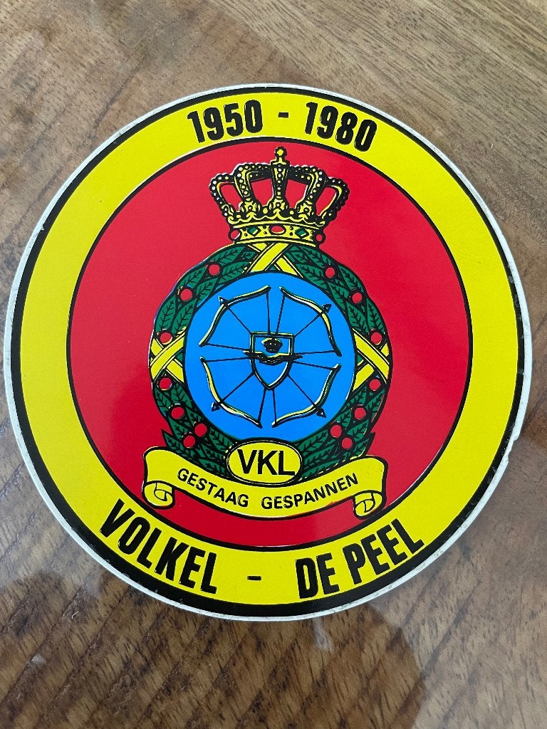 Luchtmacht sticker Volkel - De Peel 30 jaar, Ophalen of Verzenden, Luchtmacht, Nederland, Embleem of Badge