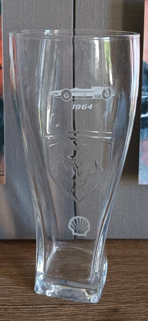 Vintage Shell Ferrari Glas 1964, Verzamelen, Ophalen of Verzenden, Zo goed als nieuw