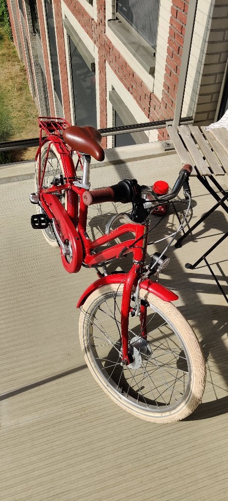 BTWIN Elops 900 rood kinderfiets 20 inch 6-9 jaar, Ophalen, 20 inch of meer, Velgrem, Zo goed als nieuw