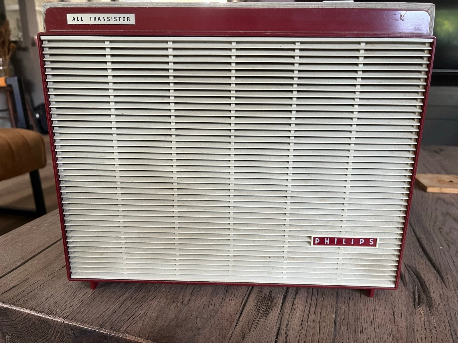 Vintage Philips Platenspeler - All Transistor, Ophalen, Gebruikt, Platenspeler, Philips