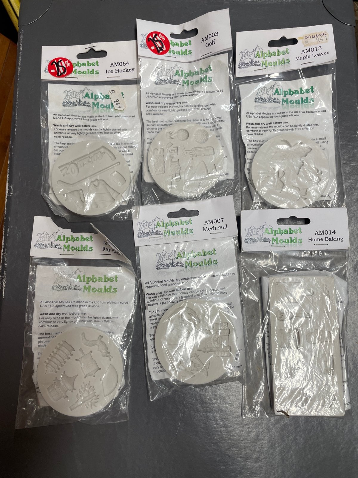 Alphabet Moulds - Diverse Siliconen Mallen voor Knutselen, Overige thema's, Nieuw, Ophalen of Verzenden, Kunststof