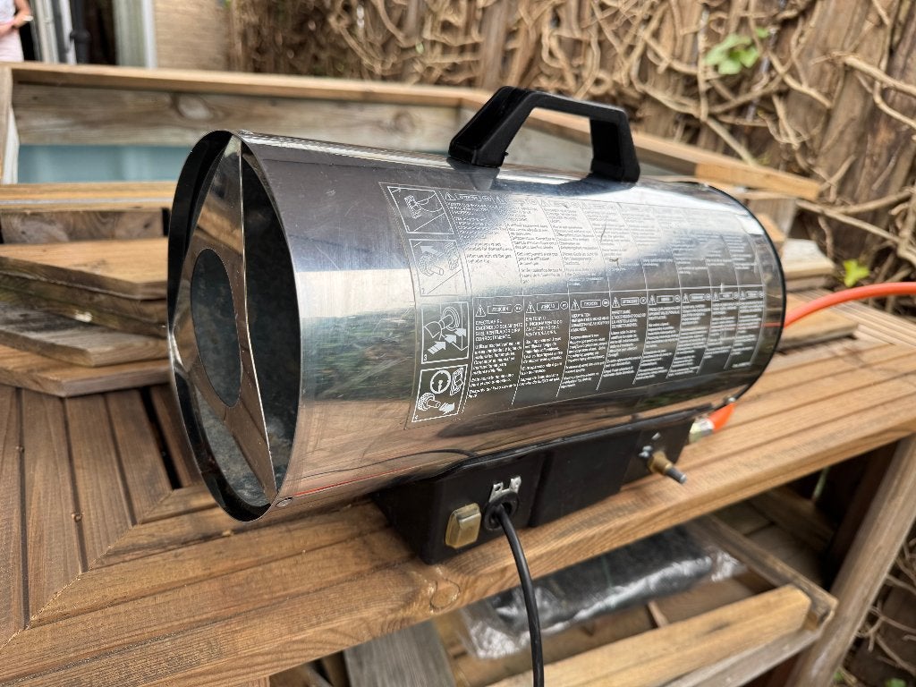 ✅ TGO Gasheater, voortent of op terras als verwarming, Ophalen of Verzenden, Zo goed als nieuw, Gas, Vloer
