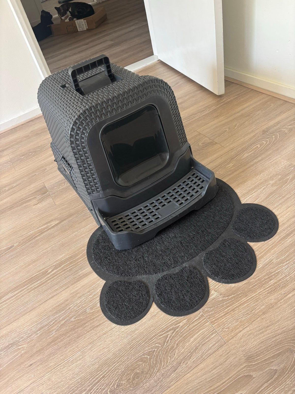 Katten bak + katten matje, Dieren en Toebehoren, Ophalen, Gebruikt, Gesloten