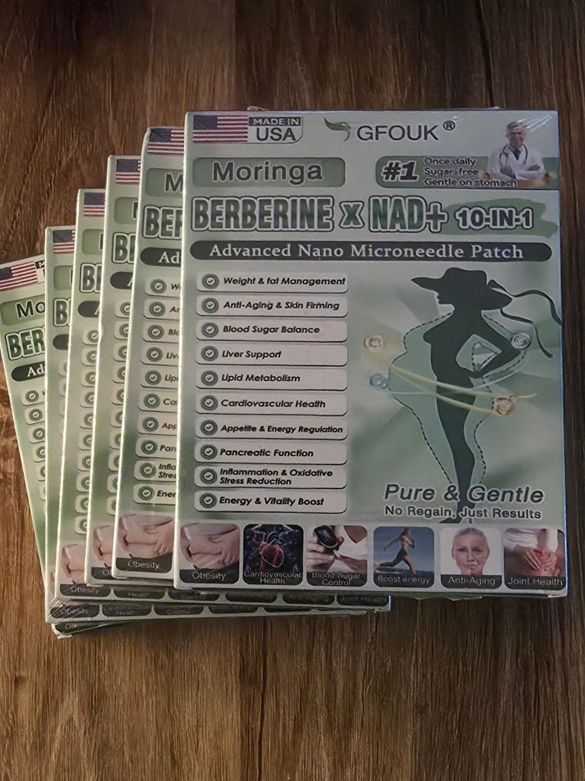 Moringa Berberine X NAD+ 10-in-1 Microneedle Patch, Ophalen, Nieuw, Overige typen