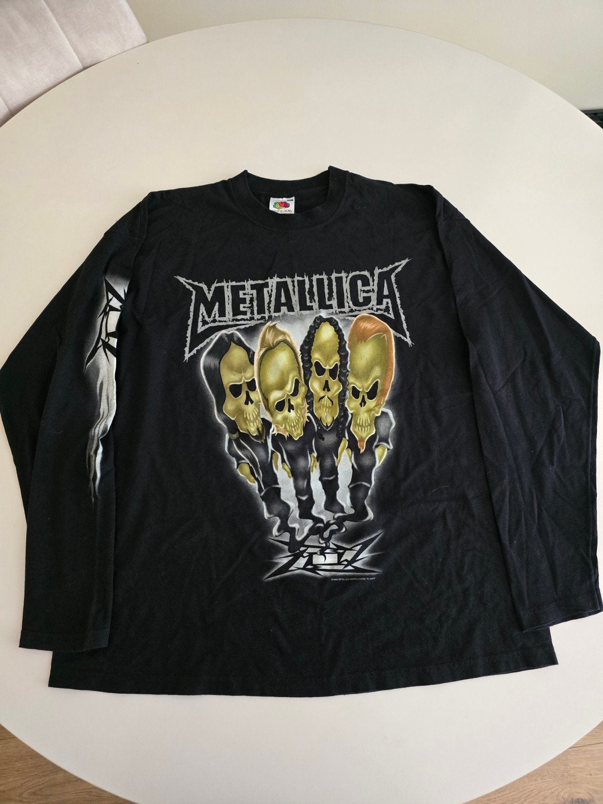 Original Vintage 2003 Metallica Longsleeve – Four Skulls Pus, Ophalen of Verzenden, Nieuw, Maat 56/58 (XL), Zwart