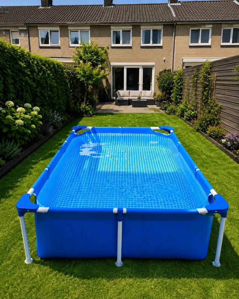 Intex zwembad 2.2M x 1.5 M x 60cm COMPLEET!, Dieren en Toebehoren, Hondenbenches, Ophalen, Zo goed als nieuw