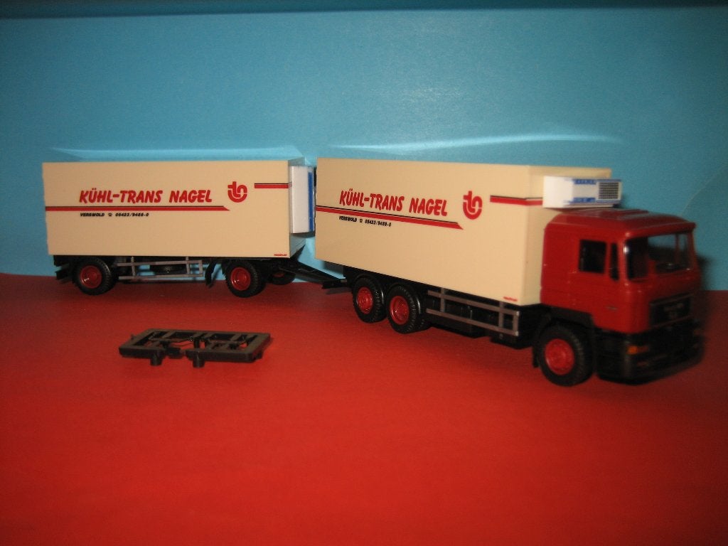 Nagel  Kuhl-Transport  MAN  combi  AWM, Ophalen of Verzenden, Nieuw, Bus of Vrachtwagen, AWM