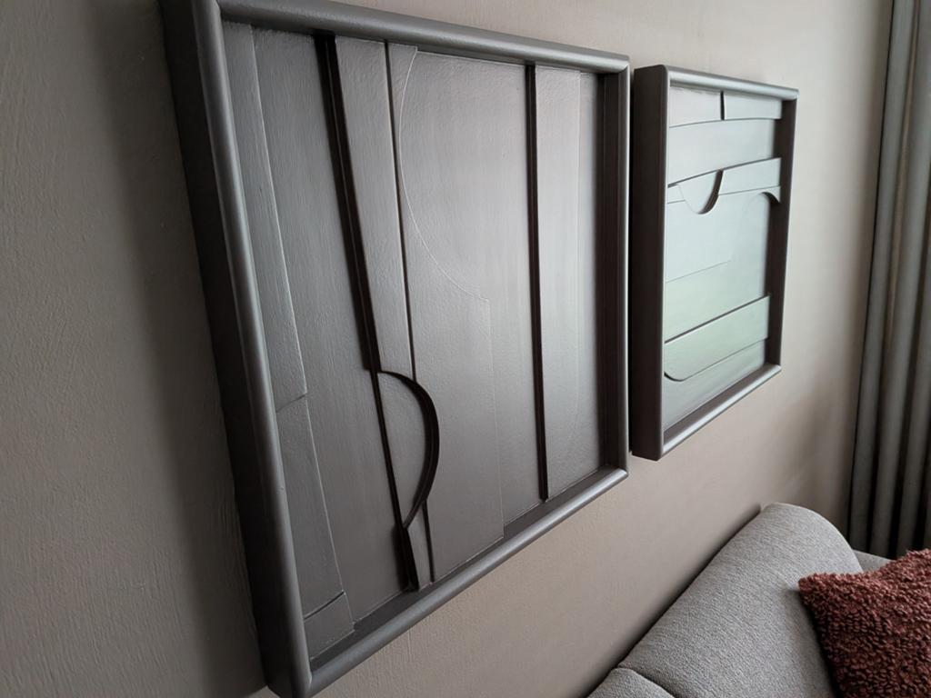 3D Houten Schilderijen 60x60 cm - Oververfbaar, Ophalen