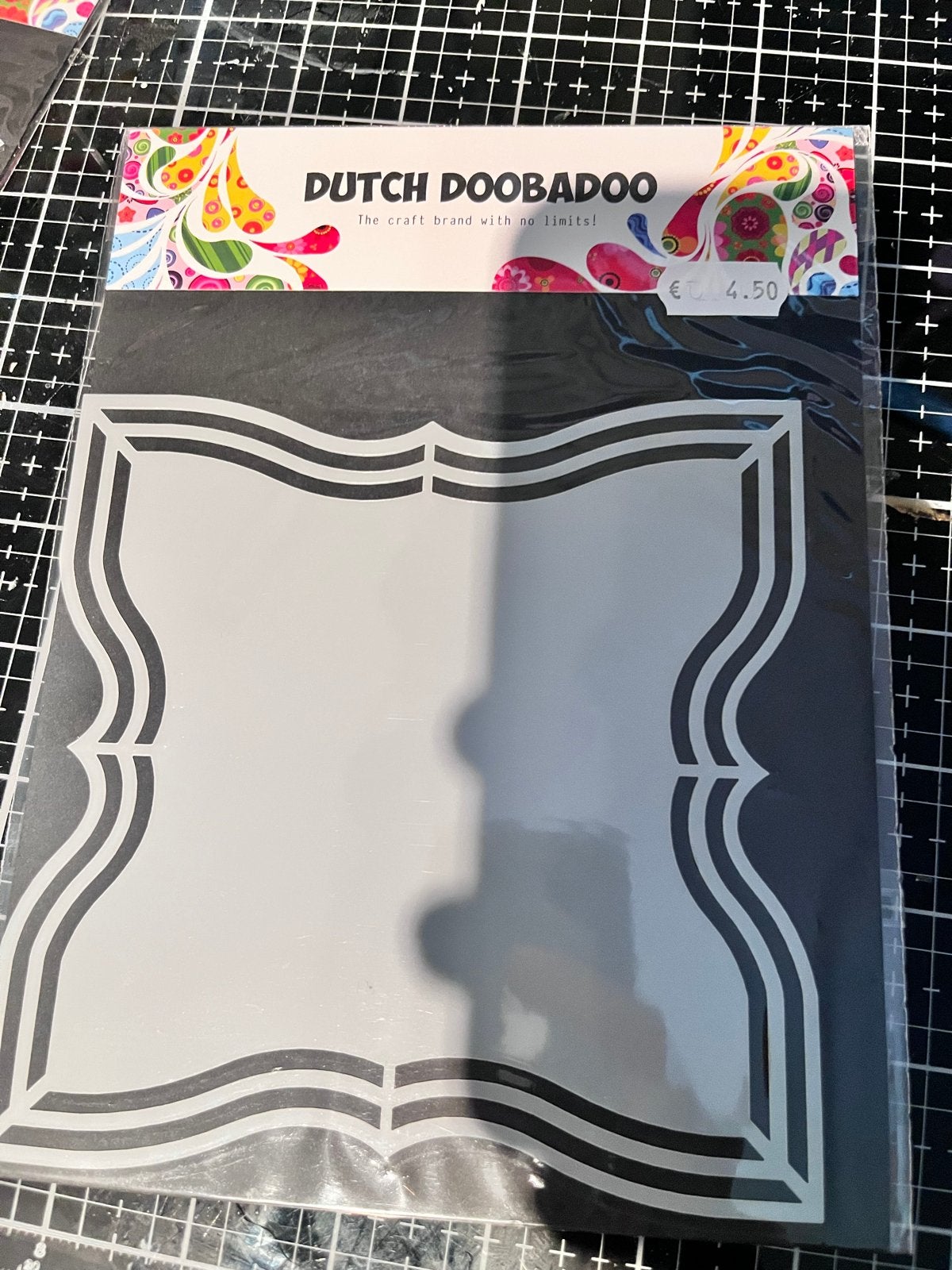 Dutch Doobadoo stencil - Decoratief kader, Hobby en Vrije tijd, Abstract, Nieuw, Ophalen of Verzenden, Kunststof