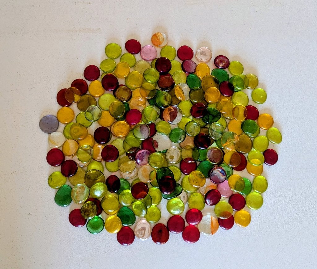 Gekleurde glazen 'druppels' XL, Ophalen of Verzenden, Nieuw