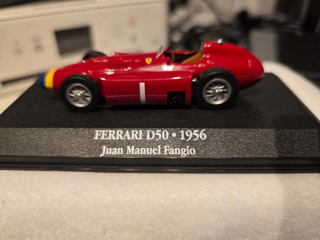 Ferrari D50 1956 J M Fangio 1/43, Ophalen of Verzenden, Gebruikt, Auto, Overige merken