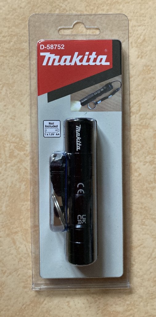 Makita D-58752 Mini LED-Zaklamp 1.5V exclusief batterij, Ophalen of Verzenden, Nieuw, Batterij