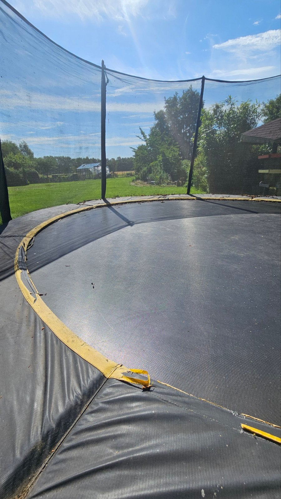GRATIS Trampoline met veiligheidsnet, Kinderen en Baby's, Speelgoed | Buiten | Trampolines, Ophalen, Gebruikt