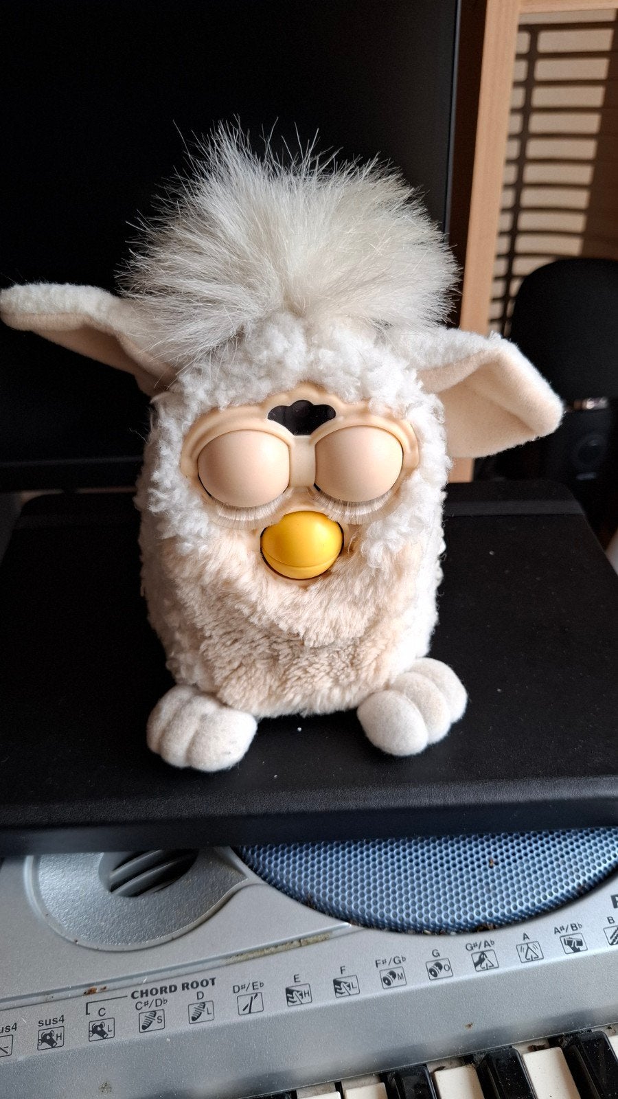 Vintage Furby 1998 - Wit/Beige Interactief Knuffeldier, Ophalen of Verzenden, Gebruikt