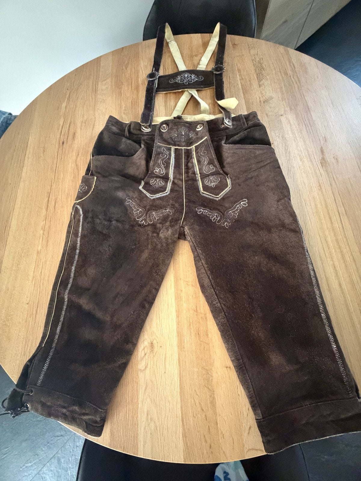 Lederhose heren maat 54, Kleding | Heren, Ophalen, Zo goed als nieuw, Maat 52/54 (L)