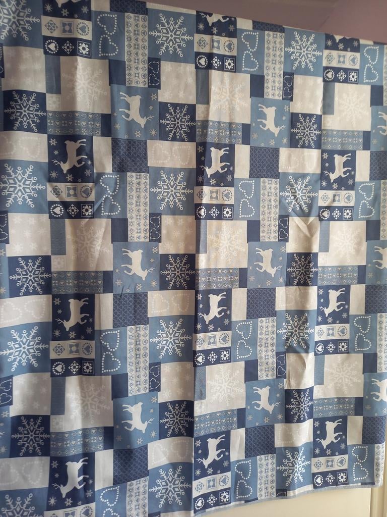 Mooi Kersttafelkleed met rendieren, polyester, Diversen, Kerst, Zo goed als nieuw, Ophalen of Verzenden