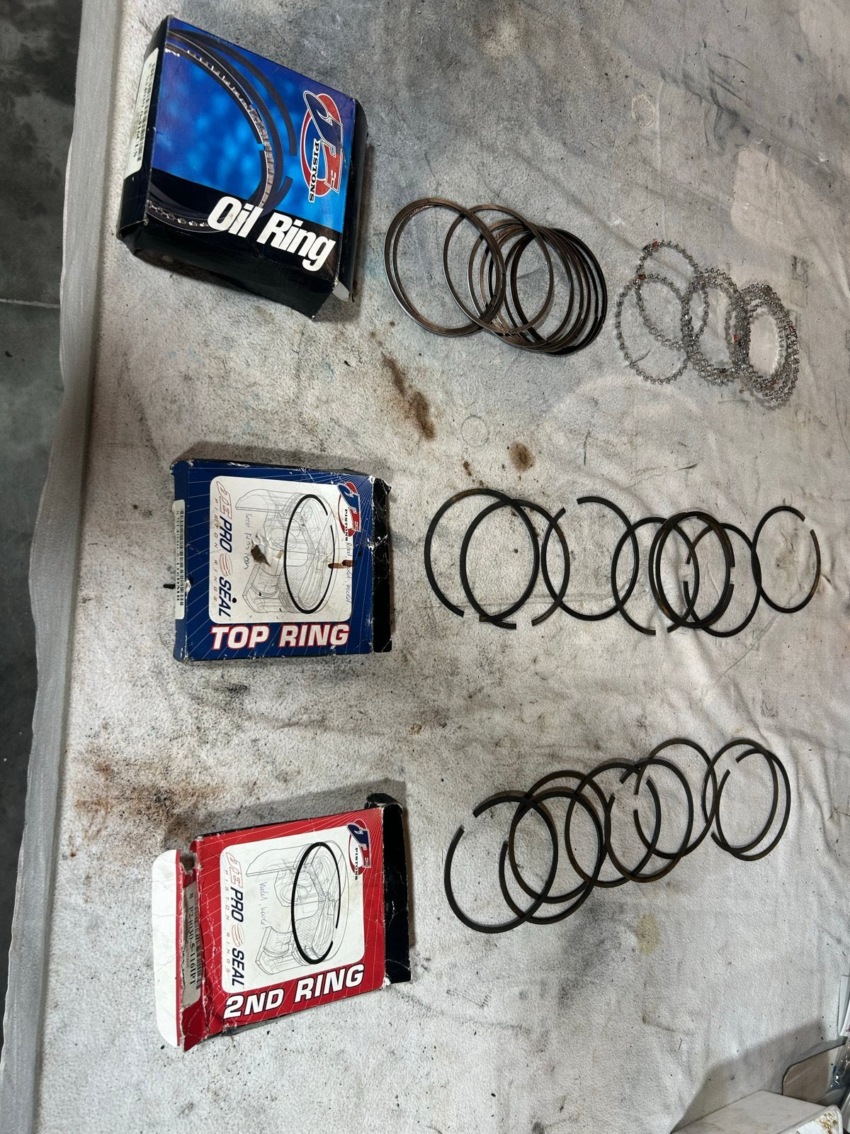 Ford 351 zuigerveren plasma moly, Auto-onderdelen, Ophalen of Verzenden, Nieuw, Ford