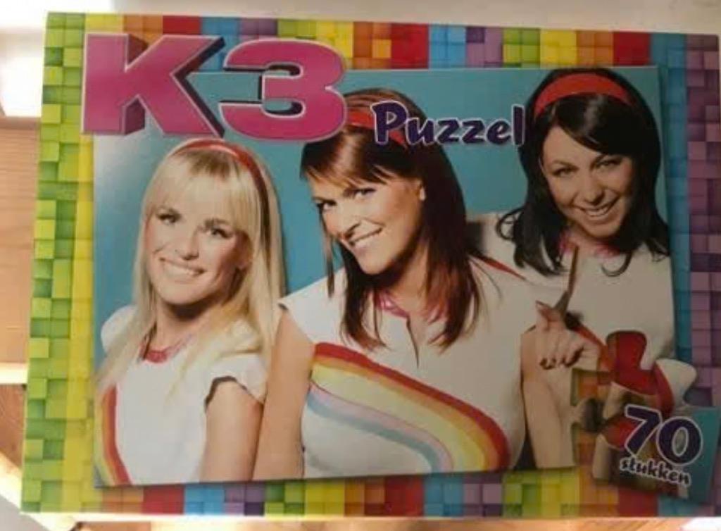 k3 puzzel met 70 stukjes, Ophalen, Meer dan 50 stukjes, Zo goed als nieuw, 4 tot 6 jaar