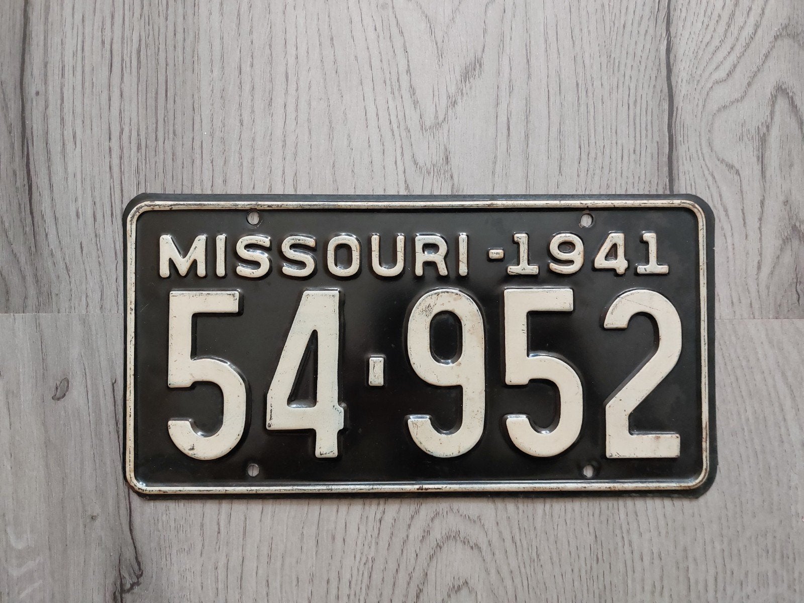 Kenteken 1941 Missouri USA Nummerplaat Nummerbord, Ophalen of Verzenden, Gebruikt, Auto's