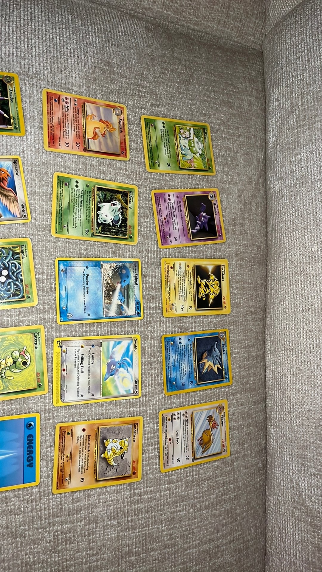 Oude vintage pokemon kaarten, Ophalen of Verzenden, Zo goed als nieuw, Meerdere kaarten