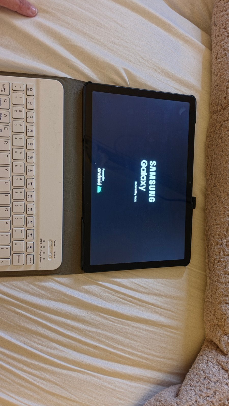 Samsung Galaxy Tab A9+ met hoes en toetsenbord, Computers en Software, Android Tablets, Ophalen of Verzenden, Zo goed als nieuw