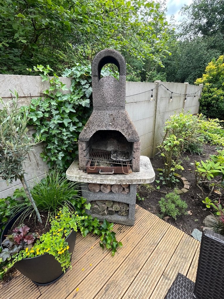 Stenen bbq, Ophalen, Gebruikt