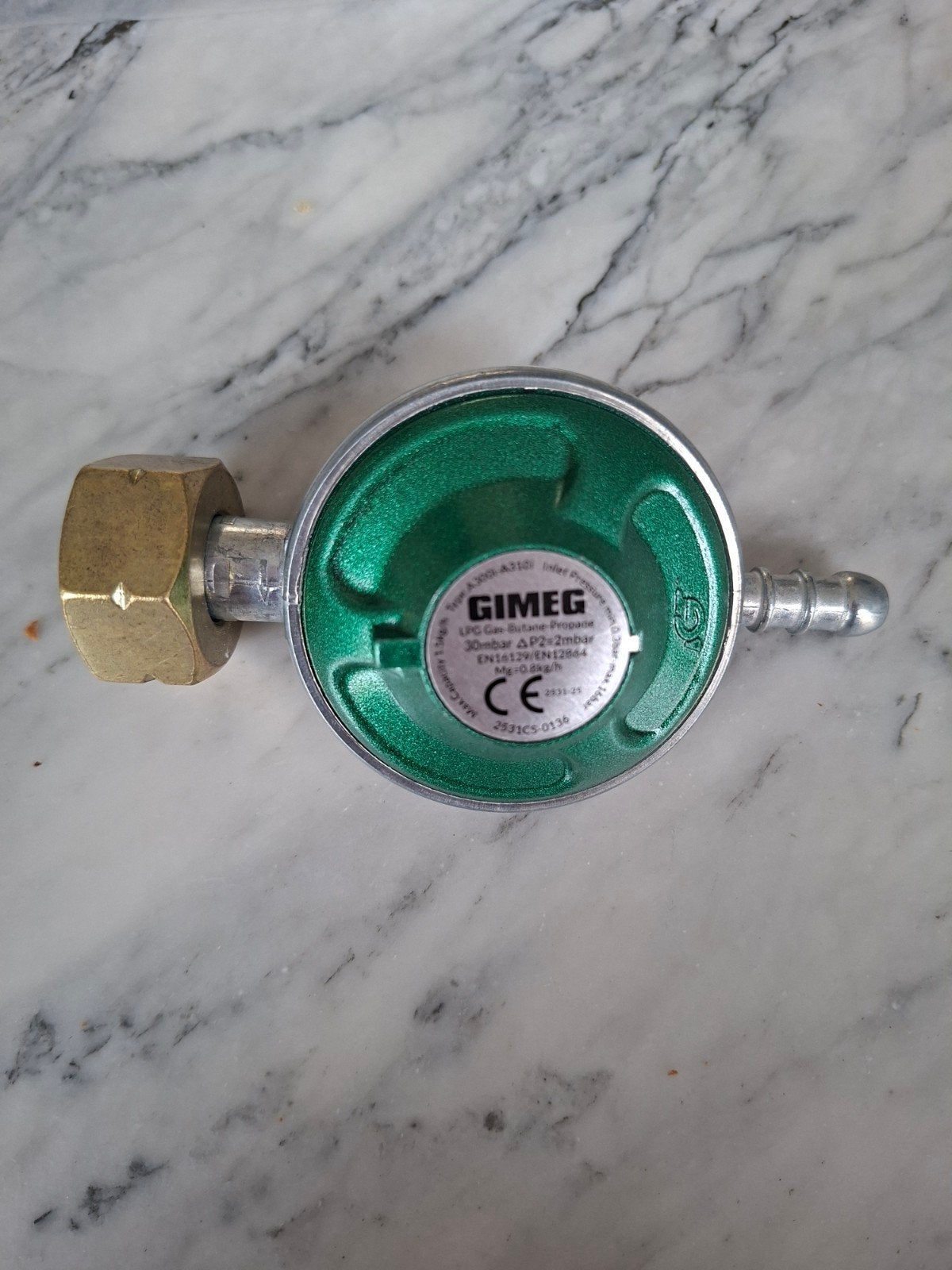 Gasdrukregelaar 30 mbar, Ophalen
